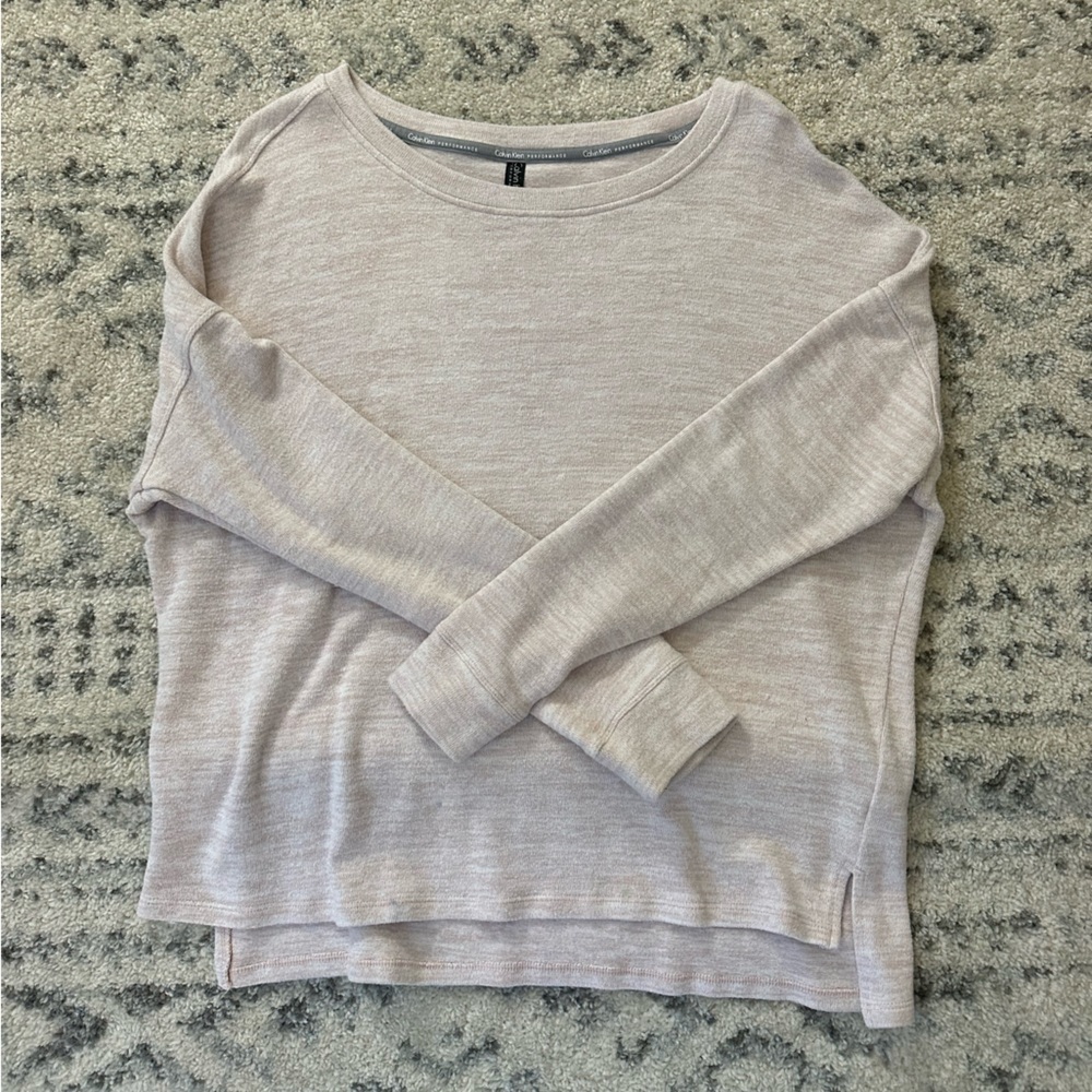 Calvin Klein Performance Long Sleeve/Sweatshirt Feathered Light Pink - Medium